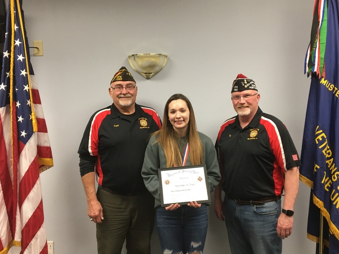 VFW Post 1163 Announces Contest Winner Daily Dodge